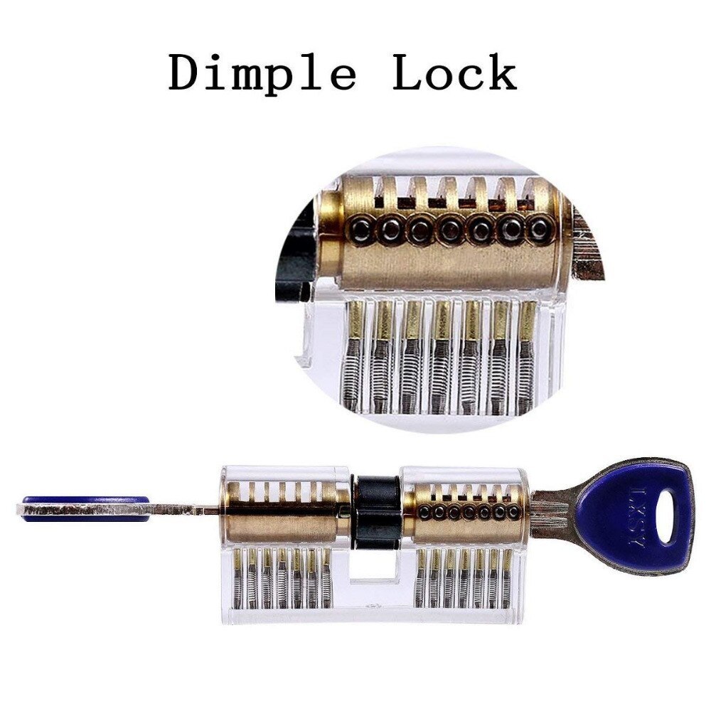Practice Lock Transparent Lock Pick Visible Training Skill Cutaway Inside Copper Padlock Tool For Locksmith Supplier
