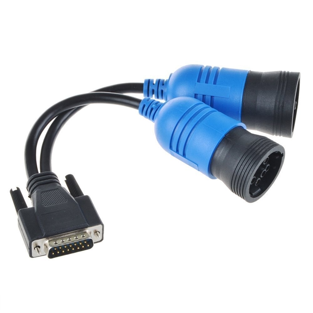 PN 405048 6Pin and 9pin Y Deutsch Adapter for Nexiq USB Link 125032 Diesel Truck 6 Pin and 9 Pin To DB15 PIN Male Cable