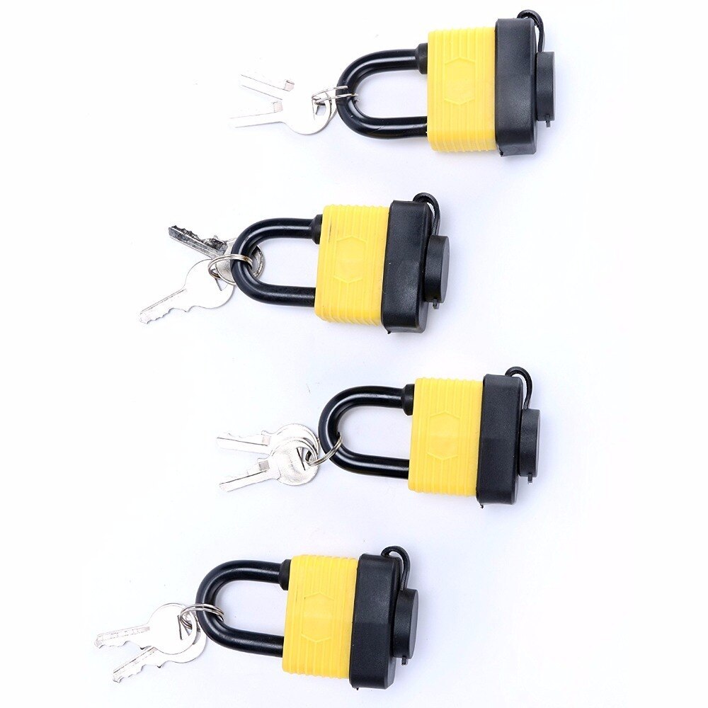 4pcs Waterproof Padlock Locks Gate Door Padlock Master Padlock 40mm