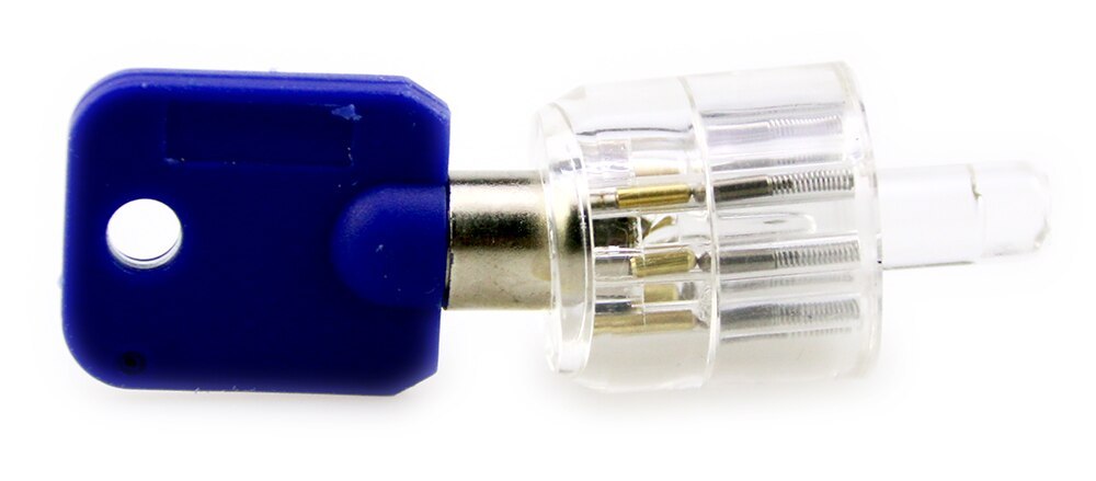 7pins Beads Clear Tubular Practice Lock Tubular lock For Tubular Locksmith Tools Padlock Lock Tools Locksmith Supplies