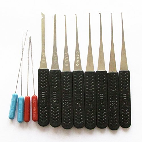 17PCS Locksmith Tool Broken Key Extractor Tools Door Lock Repair Tools  Remove Auto Key Extractor Set DIY Tools