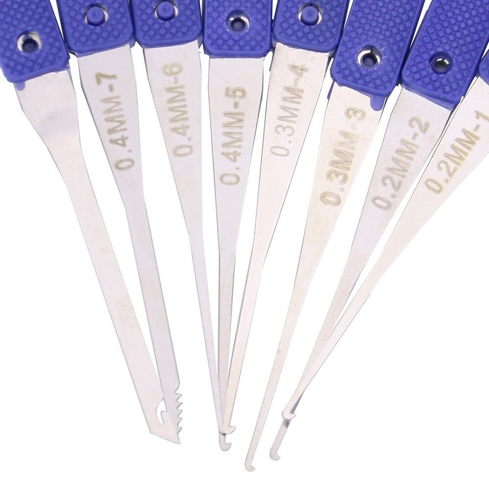 12Pcs Lock Broken Key Extractor Remove Removal Hooks Needle Lock pick Locksmith Tool Set Hand Tools