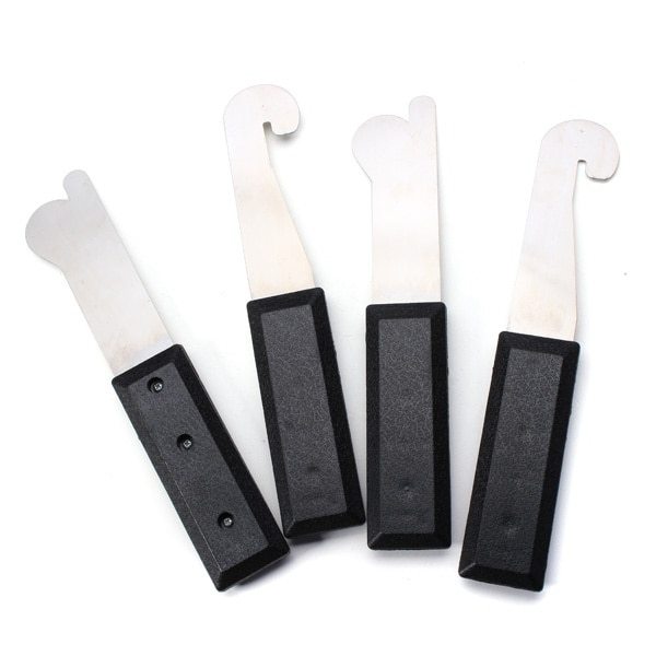 4pcs Slices Door Slit Opener Bypass Tools Insert Sheet Steel Disc Locksmith Tools Doors Joggling Bypass Lock Opener Tool