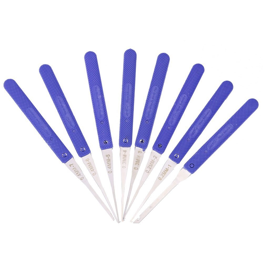 12Pcs Lock Broken Key Extractor Remove Removal Hooks Needle Lock pick Locksmith Tool Set Hand Tools