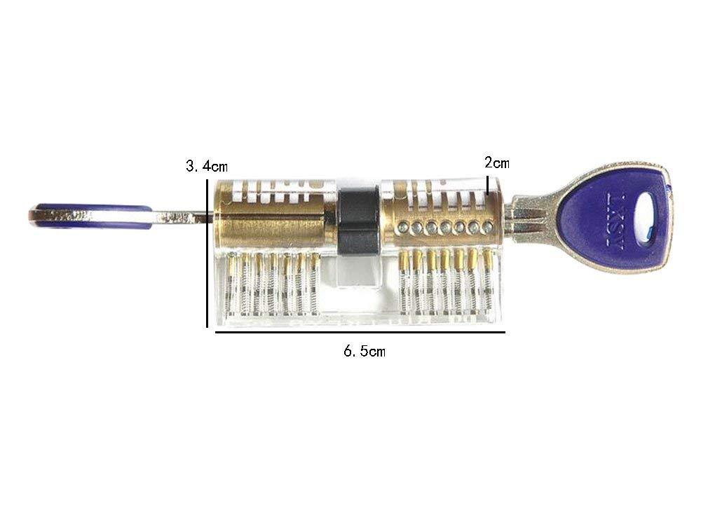 Practice Lock Transparent Lock Pick Visible Training Skill Cutaway Inside Copper Padlock Tool For Locksmith Supplier