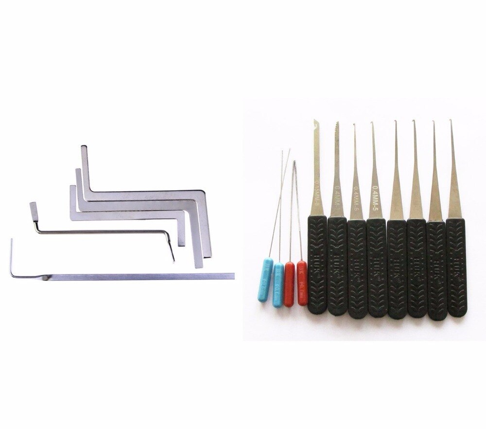 17PCS Locksmith Tool Broken Key Extractor Tools Door Lock Repair Tools  Remove Auto Key Extractor Set DIY Tools