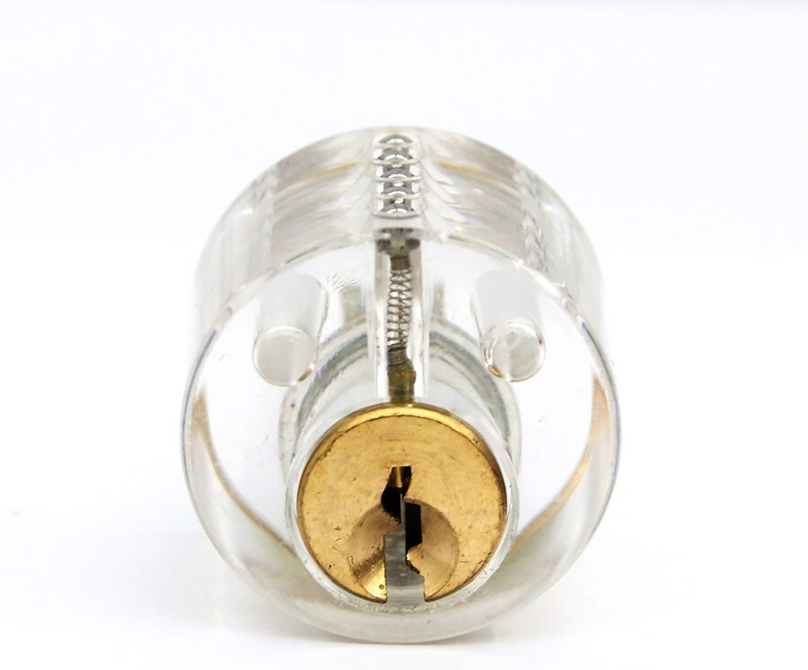 New One Word Cutaway Transparent Lock Training Skill Visable Practice Padlocks For Locksmith With Two Keys