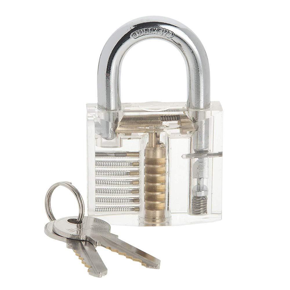Professional Practice Padlocks Metal Cutaway Lock +Transparent Padlock + Disc Detainer Lock for Locksmith Skill training