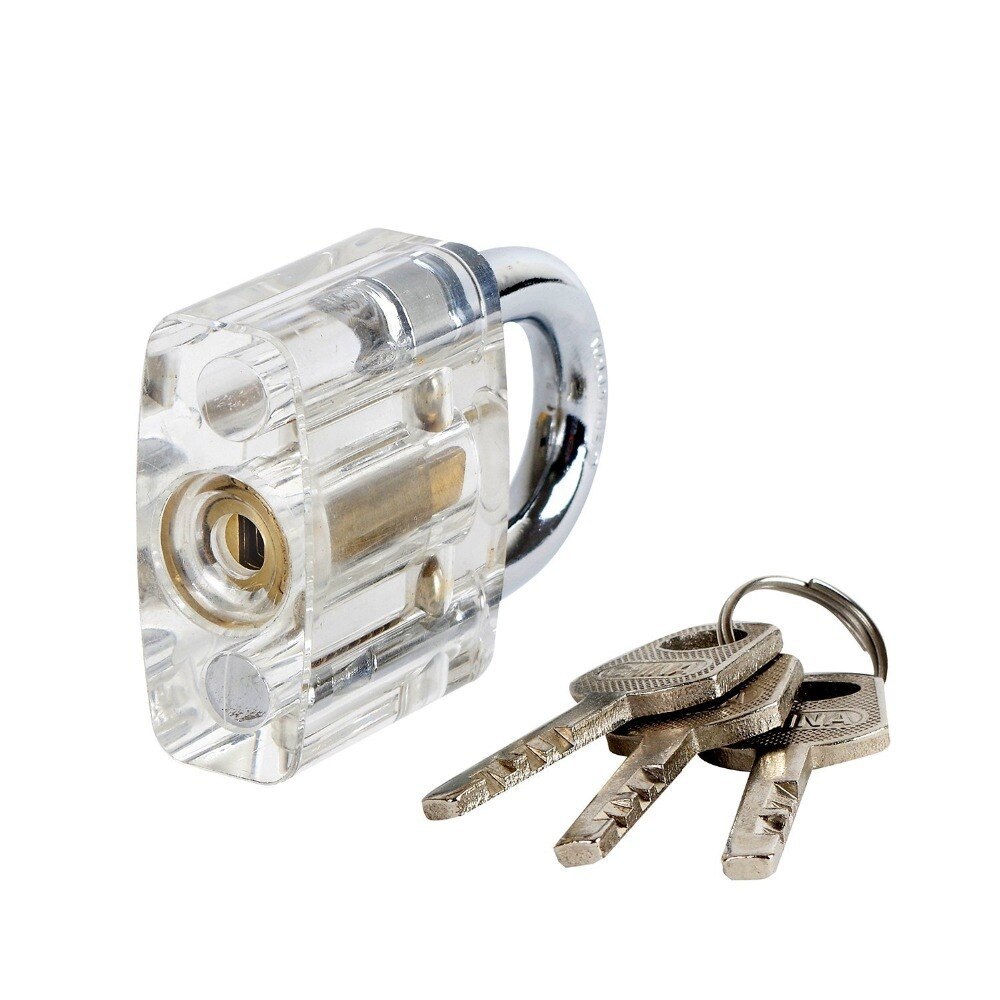 7 in 1 Practice Lock Set Transparent Cutaway Practicing Beautiful and Practical Training Skill For Locksmith tools