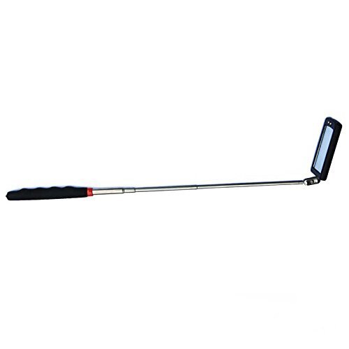 Auto LED Lighted Flexible Square Inspection Mirror 360 Swivel for Extra Viewing Car Chassis Angle View Automotive hand tool