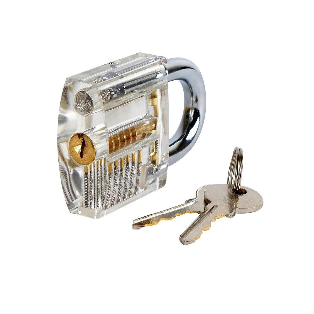 7 in 1 Practice Lock Set Transparent Cutaway Practicing Beautiful and Practical Training Skill For Locksmith tools