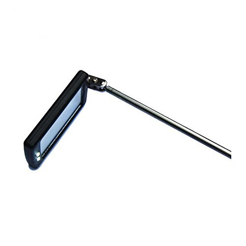 Auto LED Lighted Flexible Square Inspection Mirror 360 Swivel for Extra Viewing Car Chassis Angle View Automotive hand tool