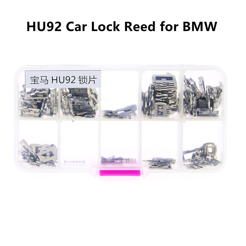 200pcs HU92 Car Lock Plate 8 type Car Lock Reed Locking Plate For BMW Locksmith Tools Auto Lock Repair Kit Accessories