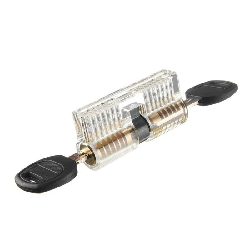 AB lock with 2 Keys Transparent Cutaway Practice Inside ViewDual 7 Pins ...