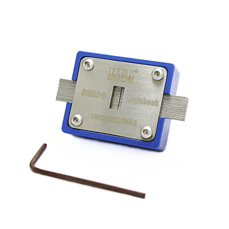 HUK Car Key Check Checker Key Machine Parts Locksmith Tools Blank Key Slot Checker