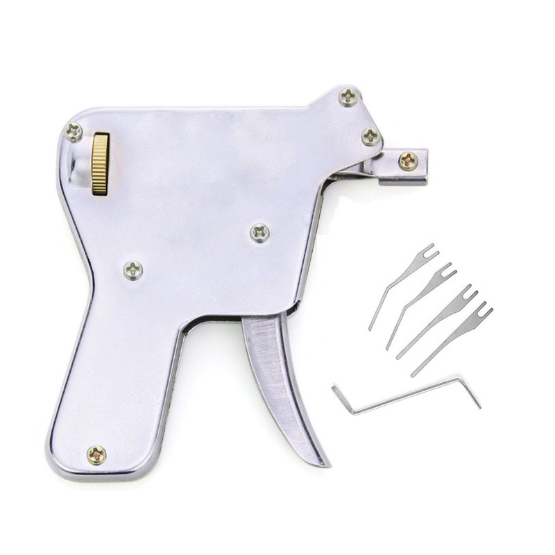 Lock Pick Gun Set Lock Picking Tool Door Lock OpenerProfessional Locksmith Tools Tip Silver