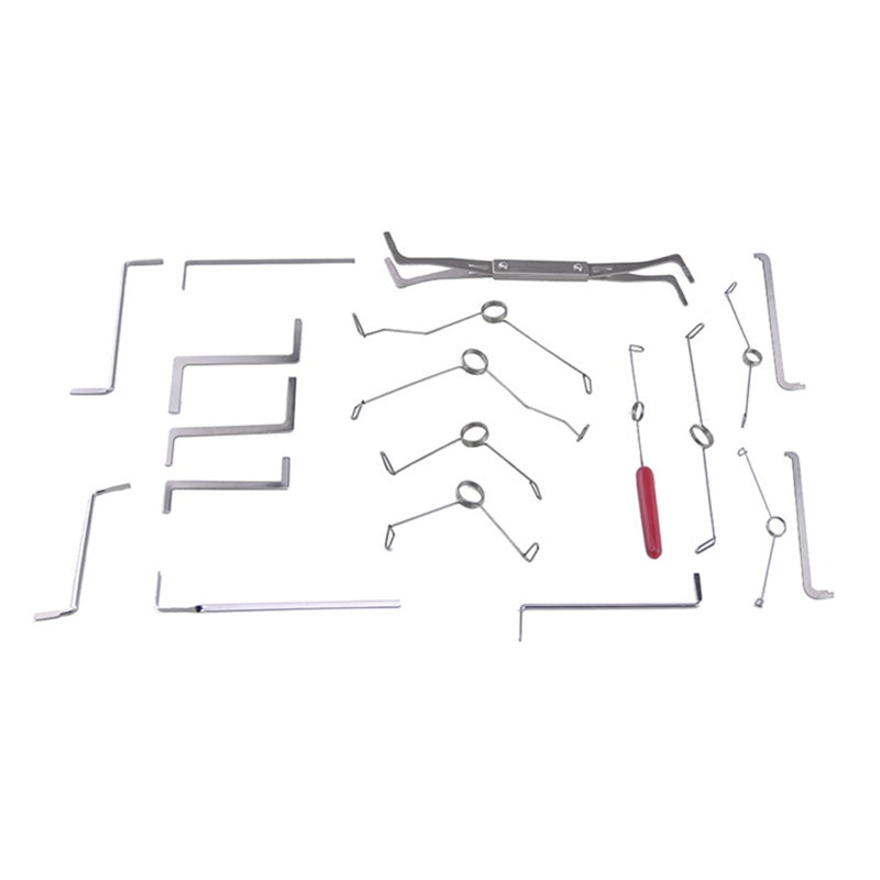 19 in 1 Multifunction Spring Wrench Tension Set locksmith tools Stainless Steel Tension Wrench/Puch Rod Tools locksmith supplies