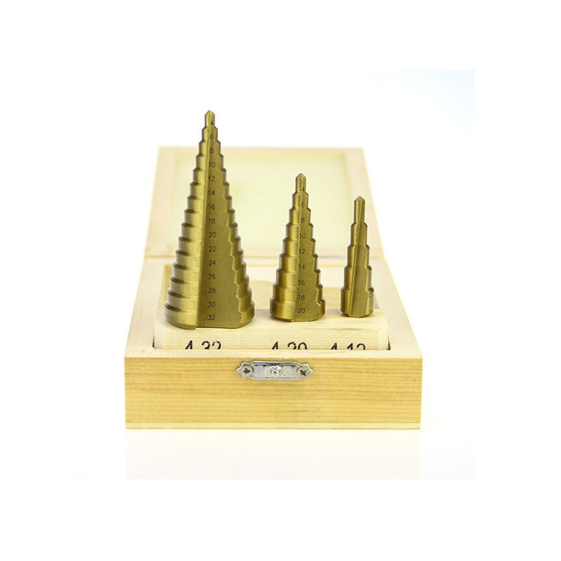 Original HUK Pyramid titanium-coated hole drilling tool drill bit