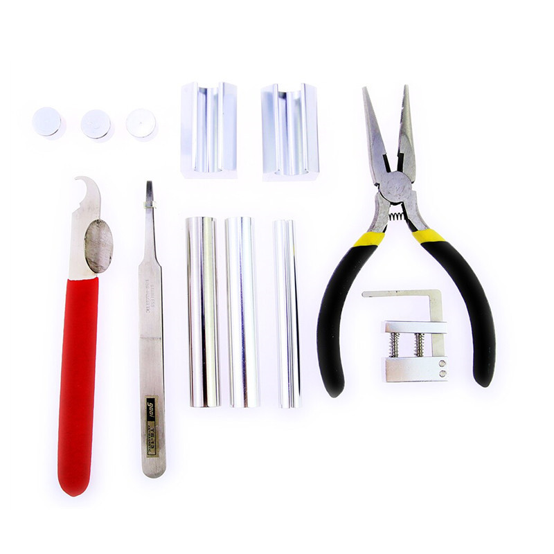12 in 1 HUK Lock Disassembly Tool Locksmith Tools Kit Remove Lock Repairing Lock Pick Set