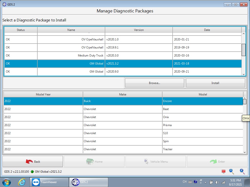gm mdi 2 software display
