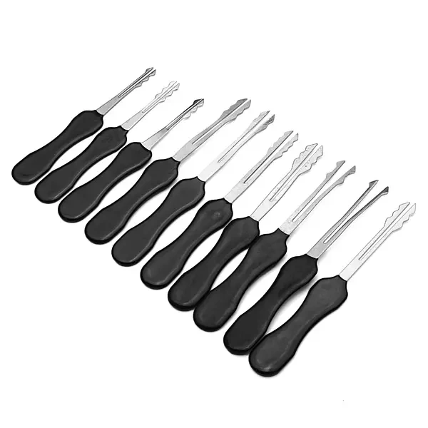 10Pcs GOSO Double Side Lock Pick Tools Lock Opener Auto Locksmith Tool