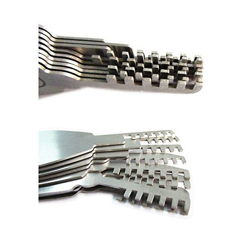 9pcs Foldable Comb Pick Set Lock Picking Tool Comb Shape Double Sided Padlock Key Opener Locksmith Tools