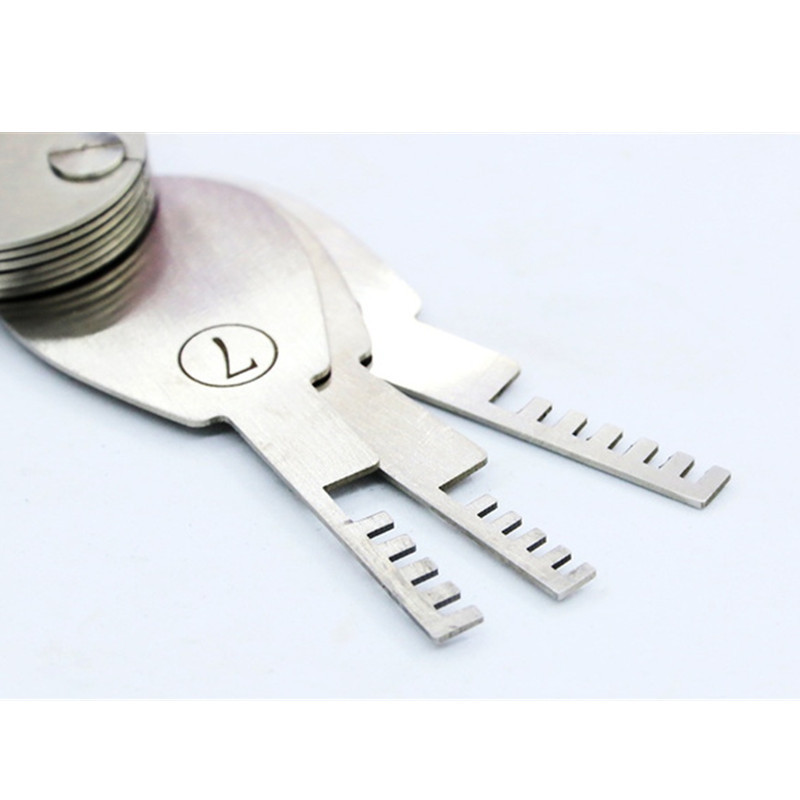 9pcs Foldable Comb Pick Set Lock Picking Tool Comb Shape Double Sided Padlock Key Opener Locksmith Tools