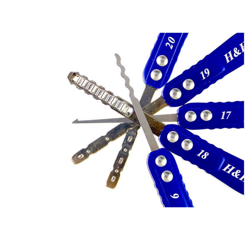 H&H 30 in 1 Lock Picks Tools Lock Pick Set Lock Opener Locksmith Lock Picking Tools Professional Locksmith Tools