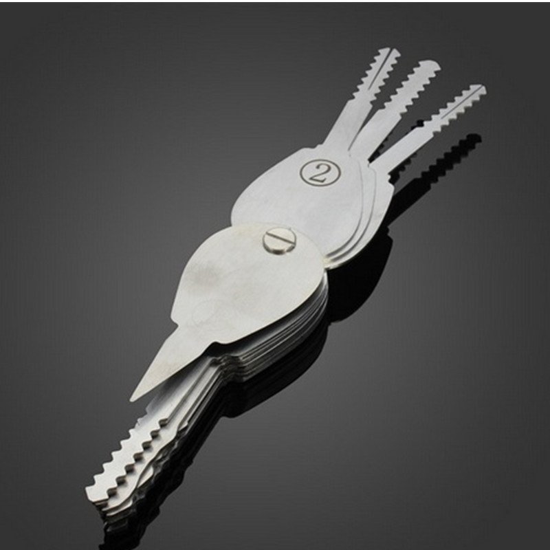 20pcs Foldable Double Sided Lock Pick Set Locksmith Tools Car Lock Opener