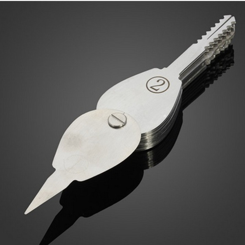 20pcs Foldable Double Sided Lock Pick Set Locksmith Tools Car Lock Opener