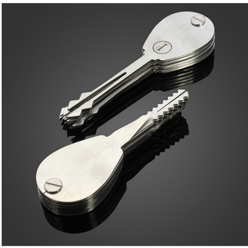 20pcs Foldable Double Sided Lock Pick Set Locksmith Tools Car Lock Opener