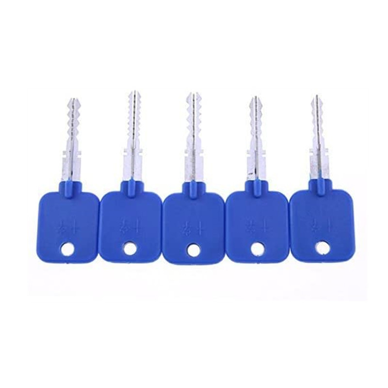 10pcs Jiggler Keys Lock Pick Set + 5pcs Locksmith Try-Out Keys Set Lock Repairing Tools