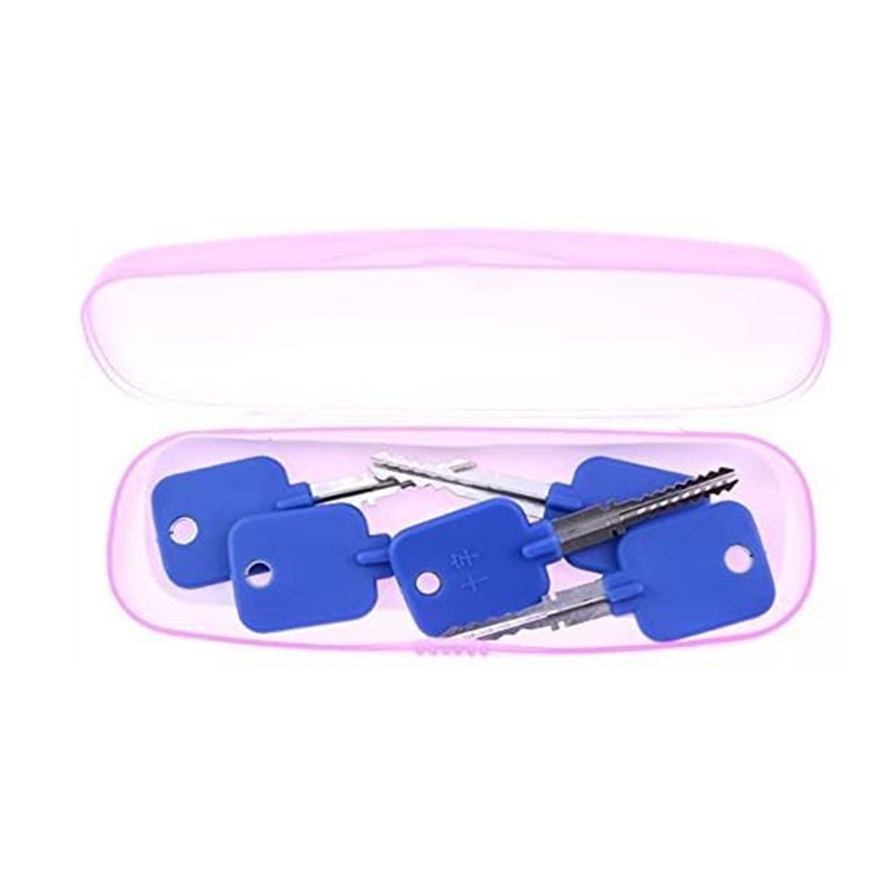 5pcs Locksmith Try-Out Keys Set for Cross Lock Repairing Tools Lock Pick Set