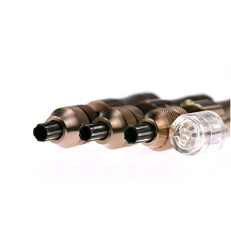 7 Pin Tubular Pick Tool 3 in 1 Lock Pick Tools 7.00MM 7.5MM 7.8MM with Transparent Plum Flower Lock Cylinder Locksmith Tools