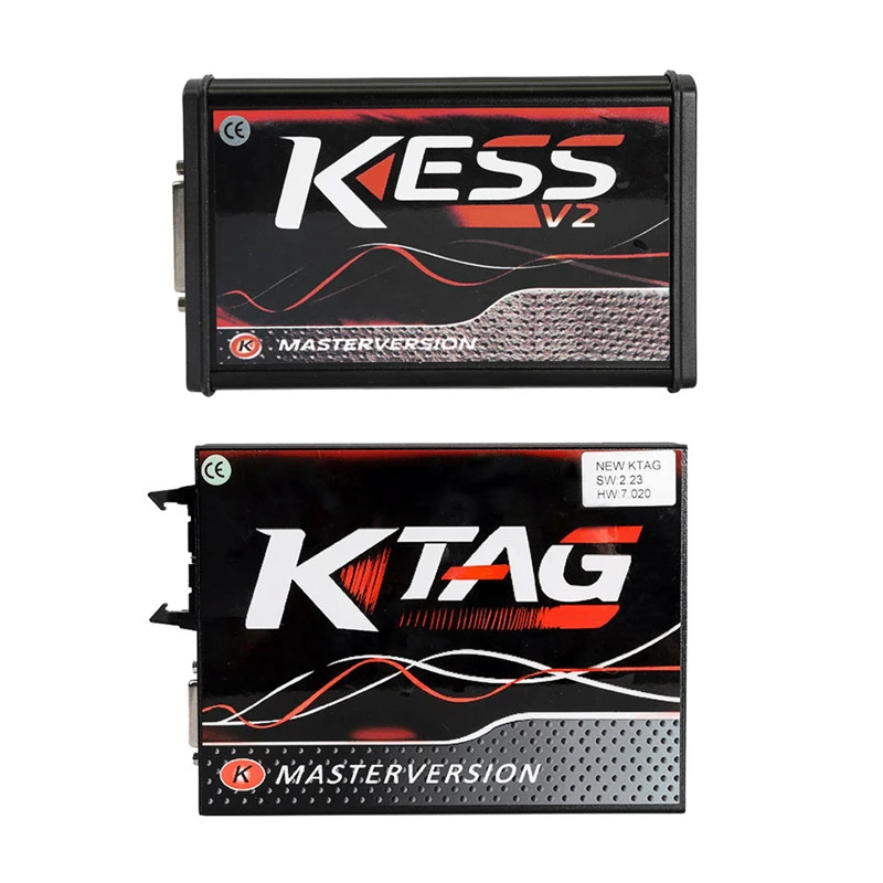 V5.017 Kess V2 Master V2.80 V2.53 Plus 4 LED Ktag 7.020 V2.2.5 ktag and kess full set Red PCB Online Version ECU Programmer