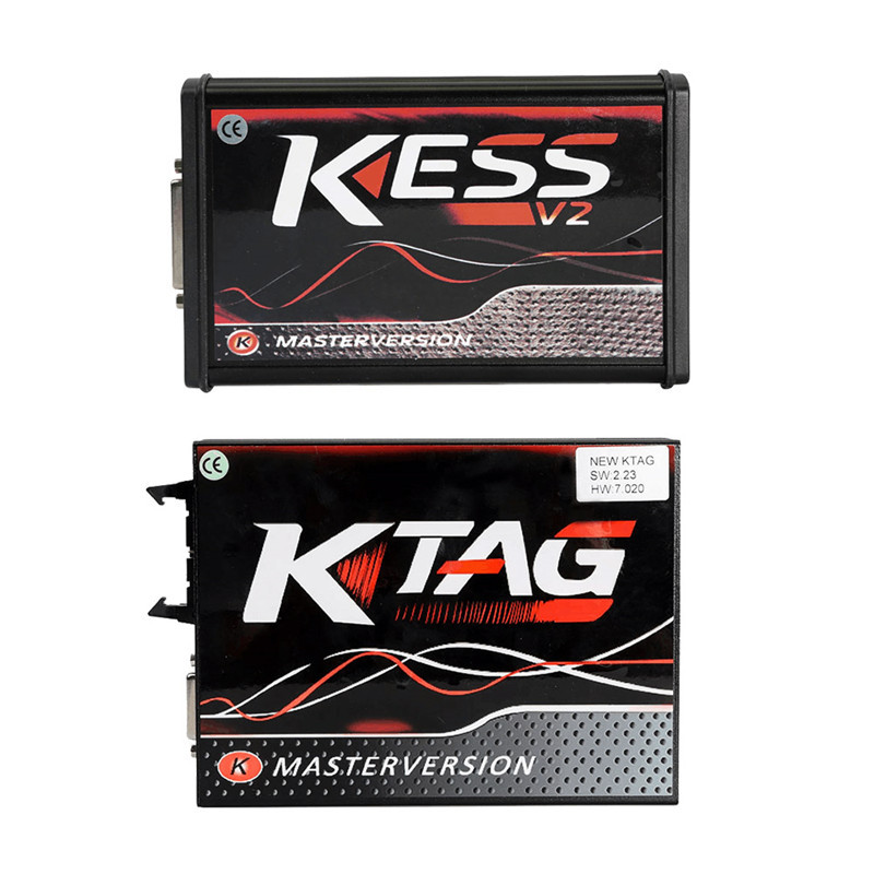 V5.017 Kess V2 Master V2.80 V2.53 Plus 4 LED Ktag 7.020 V2.2.5 ktag and kess full set Red PCB Online Version ECU Programmer