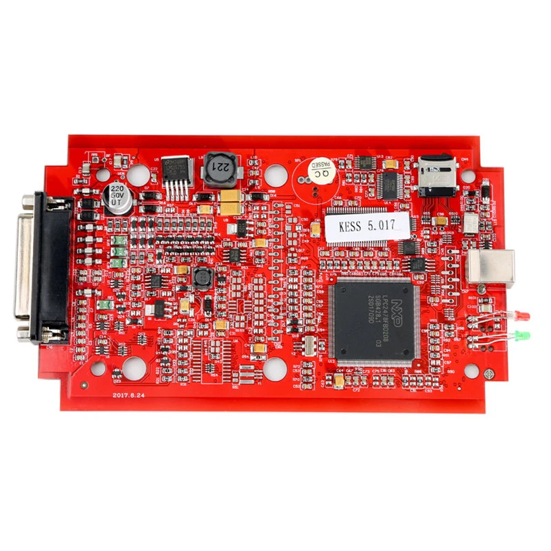 V5.017 Kess V2 Master V2.80 V2.53 Plus 4 LED Ktag 7.020 V2.2.5 ktag and kess full set Red PCB Online Version ECU Programmer