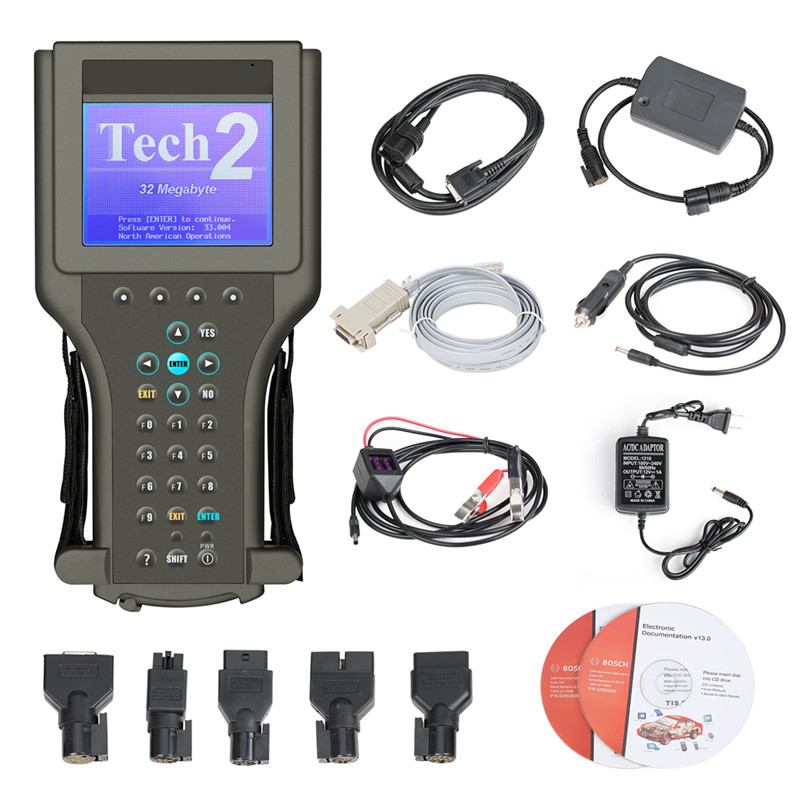 GM Tech2 Tech 2 GM Diagnostic Scanner with CANDI interface and TIS2000  Software Works for GM/SAAB/OPEL/SUZUKI/ISUZU/Holden