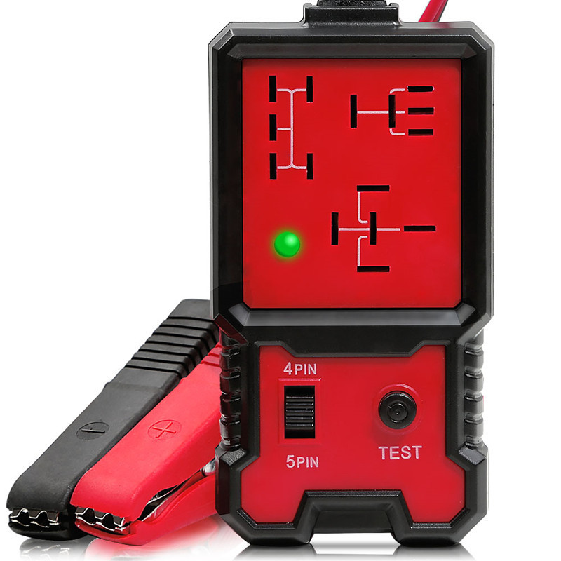 Universal 12V Cars Relay Tester Relay Testing Tool Auto Battery Checker Electronic Automotive Relay Tester