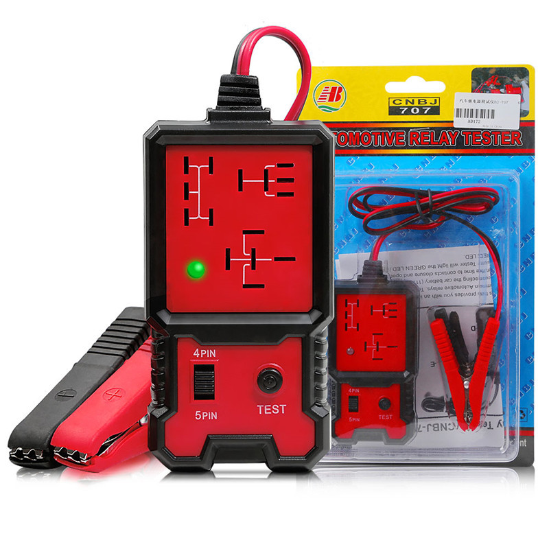 Universal 12V Cars Relay Tester Relay Testing Tool Auto Battery Checker Electronic Automotive Relay Tester