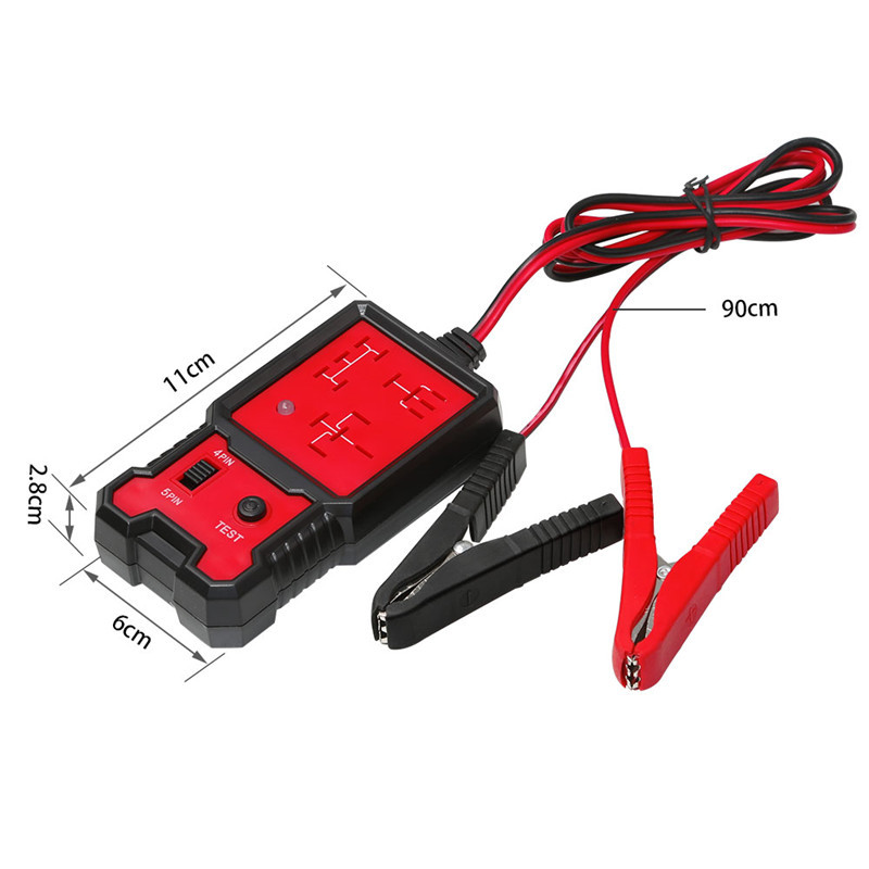 Universal 12V Cars Relay Tester Relay Testing Tool Auto Battery Checker Electronic Automotive Relay Tester