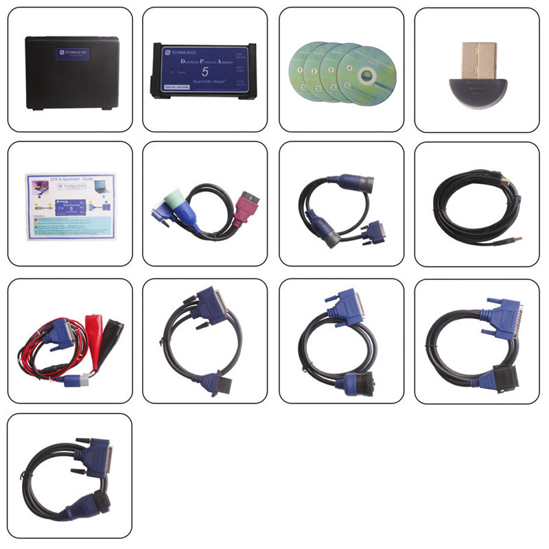 DPA5 DPA 5 Dearborn Protocol Adapter 5 Heavy Duty Truck Scanner Diagnostic Tool With Bluetooth