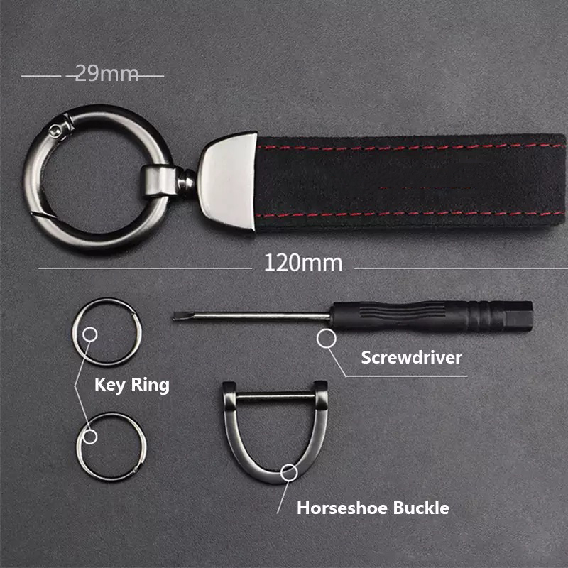 New Alcantara Leather Car Styling Keychain Car Logo Key Chain For Cupra Formentor Cupra Leon BORN MK3.5 Ateca Mii SC Cupra R car