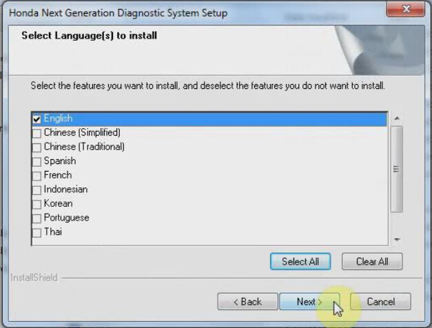 Honda HDS HIM Diagnostic Tool Support Multi-Language