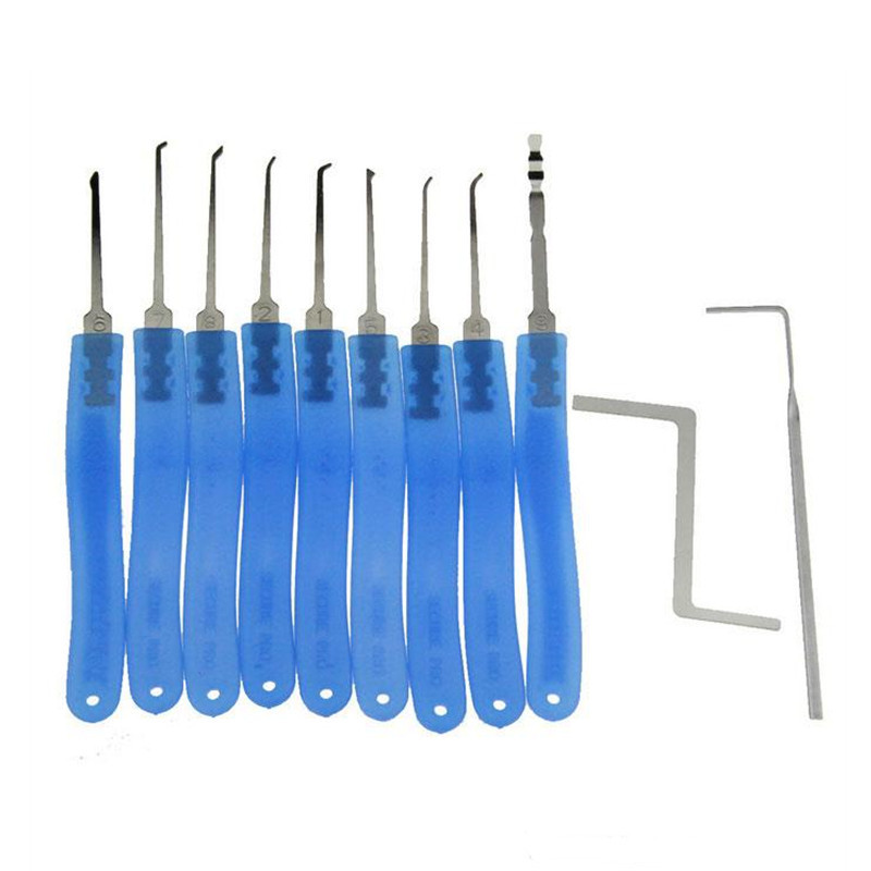 9PCS Stainless Steel Lock Picks Set Lock Picking tool Lock Pick Tools Set Lock Opener Locksmith Tools