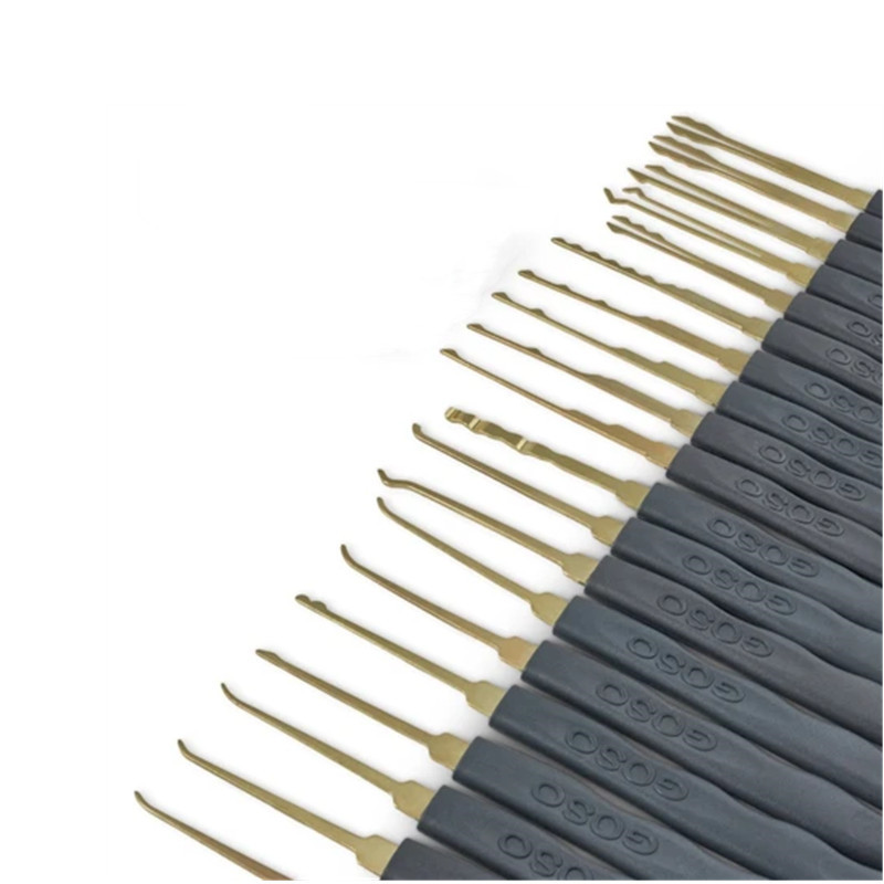 24pcs Hook Lock Pick Tool Lock Pick Set Practice Lock Picking Set with Plastic Bag