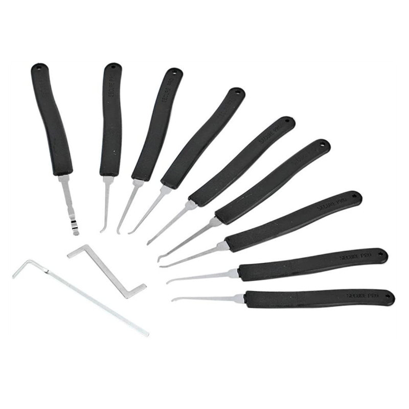 9PCS Stainless Steel Lock Picks Set Lock Picking tool Lock Pick Tools Set Lock Opener Locksmith Tools