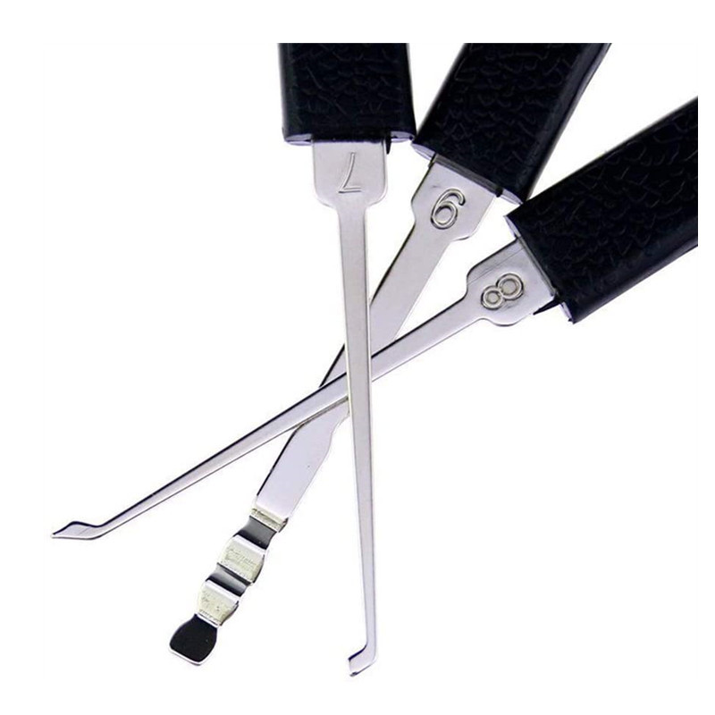 9PCS Stainless Steel Lock Picks Set Lock Picking tool Lock Pick Tools Set Lock Opener Locksmith Tools