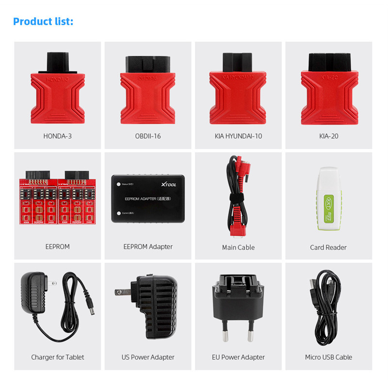 XTOOL X100 PAD Auto Key Programmer With odometer adjustment And IMMO EPB DPF BMS 24 Oil Reset Functions