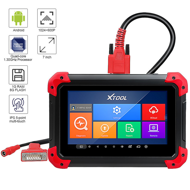 XTOOL X100 PAD Auto Key Programmer With odometer adjustment And IMMO EPB DPF BMS 24 Oil Reset Functions